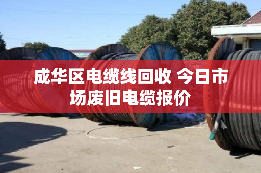 成华区电缆线回收 今日市场废旧电缆报价